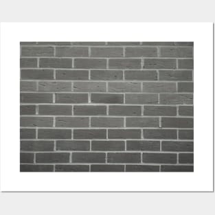 Brick Wall Black and White Photo Posters and Art